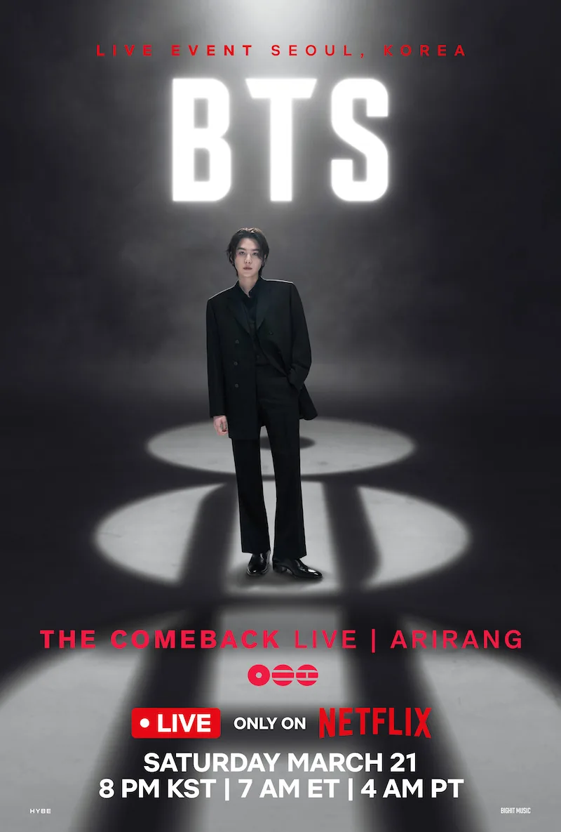 BTS THE COMEBACK LIVE | ARIRANG promotional artwork