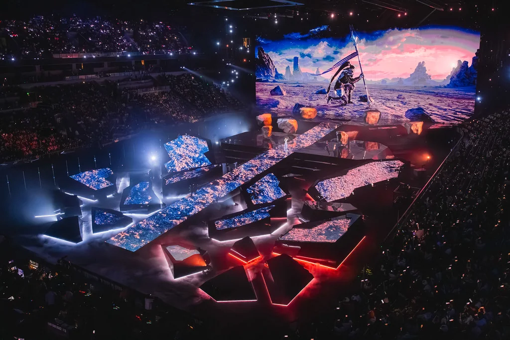 Ross Williams Floor LD work for League of Legends Worlds 2025 in Chengdu