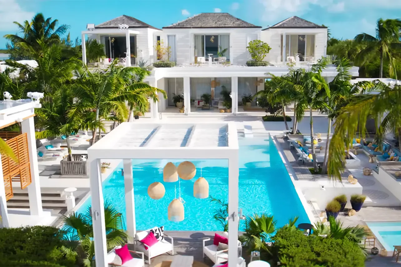 Too Hot To Handle Netflix villa lighting design by Ross Williams
